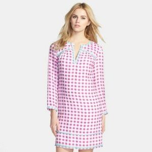 Vineyard Vines Purple / White Silk Dress Size 8